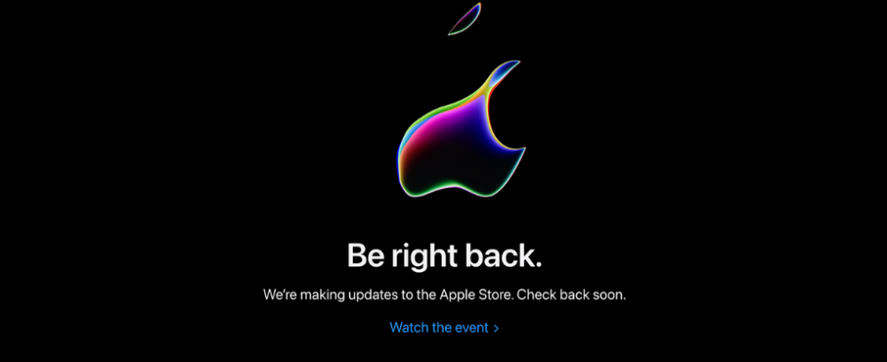 Der Apple Store wird heute Abend im Vorfeld der WWDC Keynote