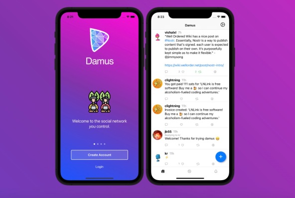 Die dezentrale Social Networking App Damus soll aus dem App Store entfernt