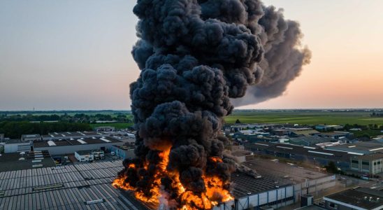 Feuer im Geschaeftsgelaende von Ter Aar unter Kontrolle Rauch nimmt