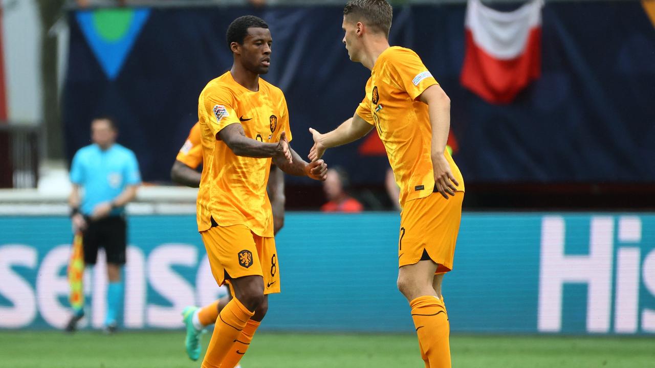 Bild aus dem Video: Wijnaldum schießt im Namen der Oranje ein Ehrentor gegen Italien