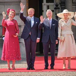 Im Bild Koenigspaar in Belgien Staatsbesuch bei guten Freunden