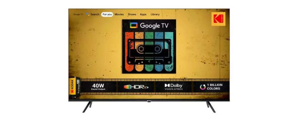 Kodak Fernseher mit Google TV Betriebssystem und Dolby Audio werden eingefuehrt der Preis