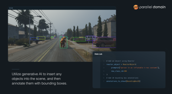 Mit der API von Parallel Domain koennen Kunden generative KI