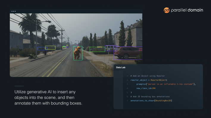 Mit der API von Parallel Domain koennen Kunden generative KI