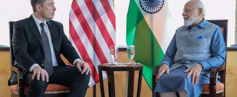 Musk Elon Musk ueber das Treffen mit Premierminister Modi den