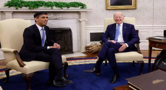 Rishi Sunak spricht mit Joe Biden ueber die Ukraine und