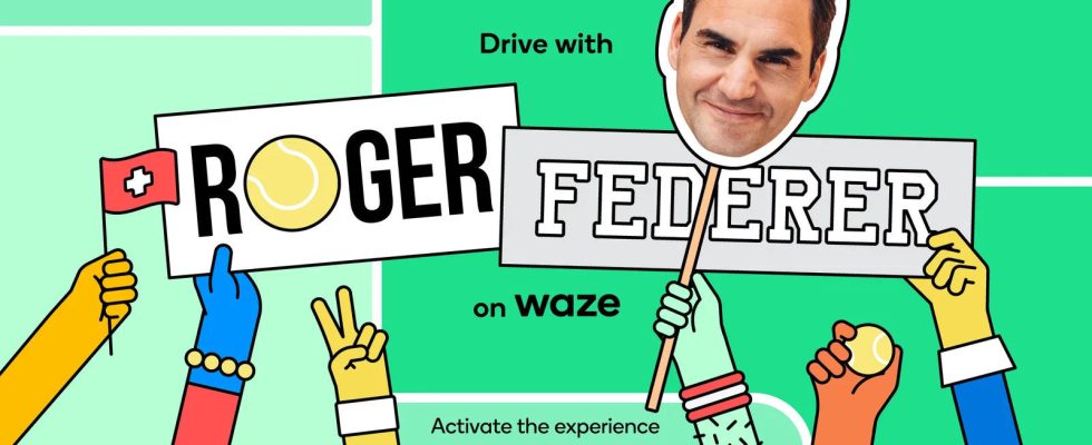 Roger Federer Google bringt das „Roger Federer Erlebnis zu Waze