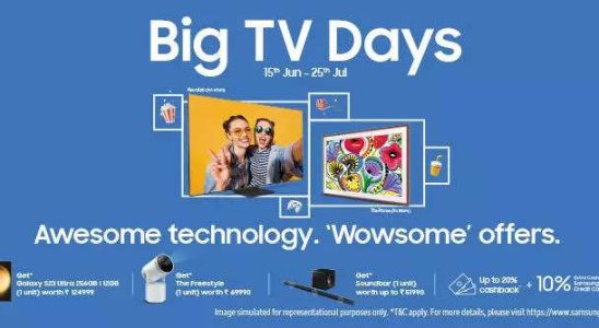 Samsung Big TV Days Verkauf Angebote und Rabatte fuer Premium Samsung Fernseher