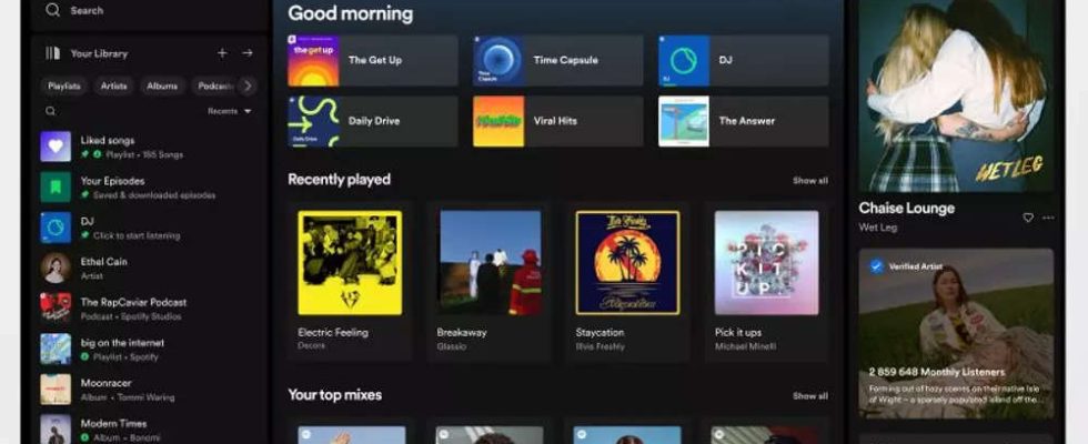 Spotify Spotify auf dem Desktop erhaelt ein Facelift Das hat