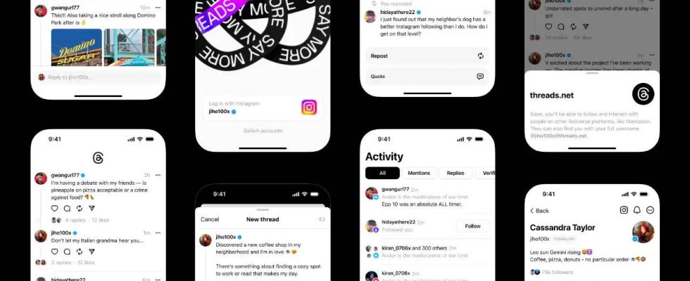 Die Threads App von Meta wird bald ueber das automatische Loeschen