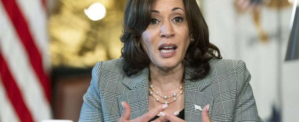 Entscheidende Stimmen US Vizepraesidentin Kamala Harris schreibt Geschichte mit entscheidenden Stimmen