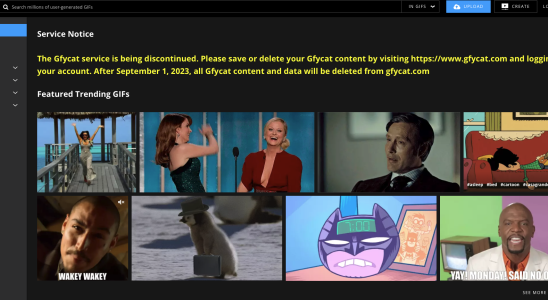 Gfycat der Snap eigene GIF Hub wird am 1 September geschlossen