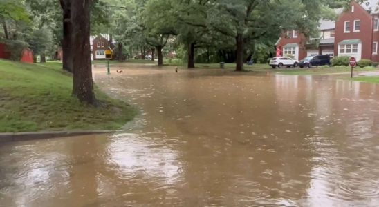 Heftige Regenfaelle ergiessen sich ueber den Nordosten der USA Meteorologen