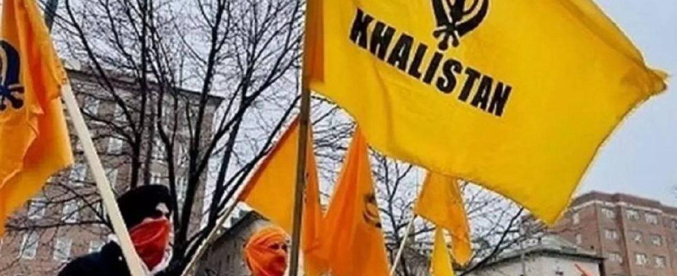 London Im Internet tauchen Plakate auf die fuer die Khalistan Kundgebung