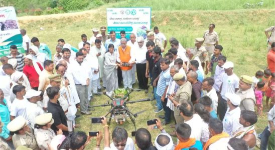 Marut Drones arbeitet mit der UP Regierung zusammen um die Gruenflaeche