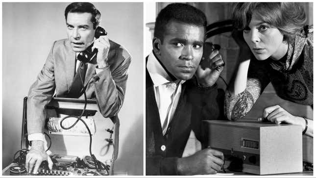 Von links: Martin Landau;  Greg Morris, Barbara Bain