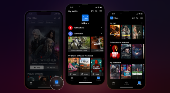 Netflix fuehrt „Mein Netflix ein einen neuen Tab fuer Trailer