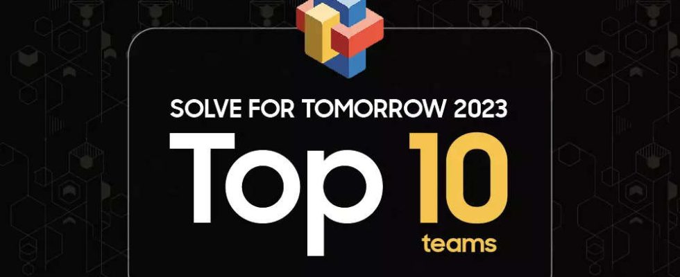 Solve For Tomorrow Samsung India gibt die zehn besten Teams