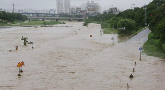 Suedkorea Heftige Regenfaelle und Ueberschwemmungen fordern in Suedkorea sieben Todesopfer