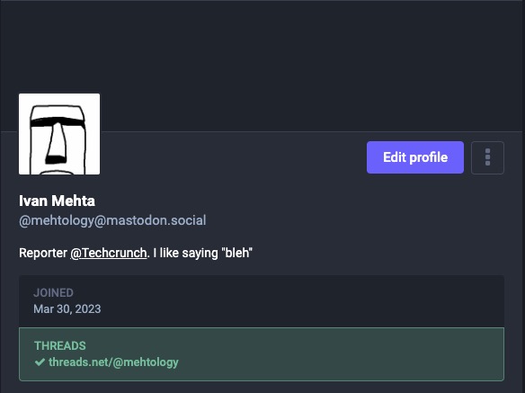 1691646216 339 Meta bietet die Moeglichkeit Ihr Threads Profil auf Mastodon zu ueberpruefen