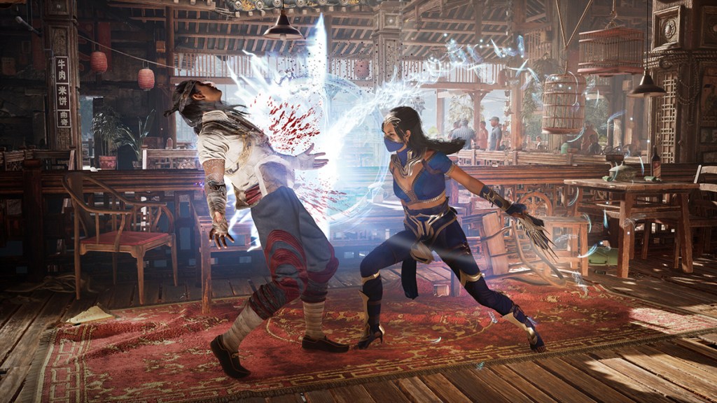 Liu Kang und Kitana in Mortal Kombat 1.