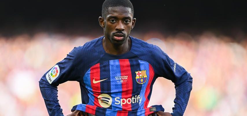 Barcelona sieht dass Dembele zu PSG wechselt Angreifer mit saftiger