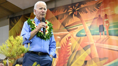 Biden vergleicht den toedlichen Brand auf Hawaii mit einem kleinen