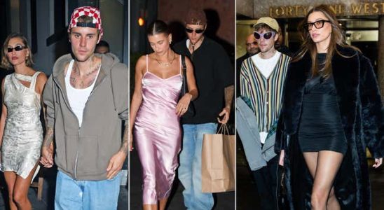 Die gegensaetzlichen Outfits von Hailey und Justin Bieber loesen eine