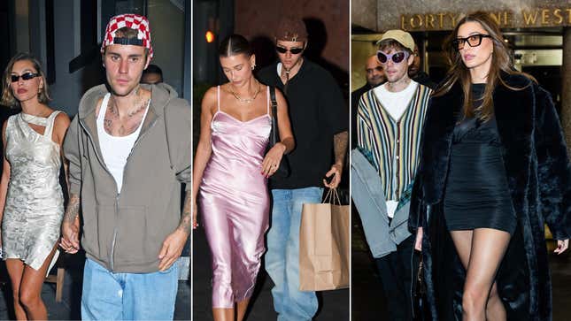 Die gegensaetzlichen Outfits von Hailey und Justin Bieber loesen eine