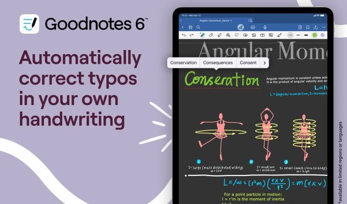 GoodNotes 6 bietet neue KI gestuetzte Handschriftfunktionen