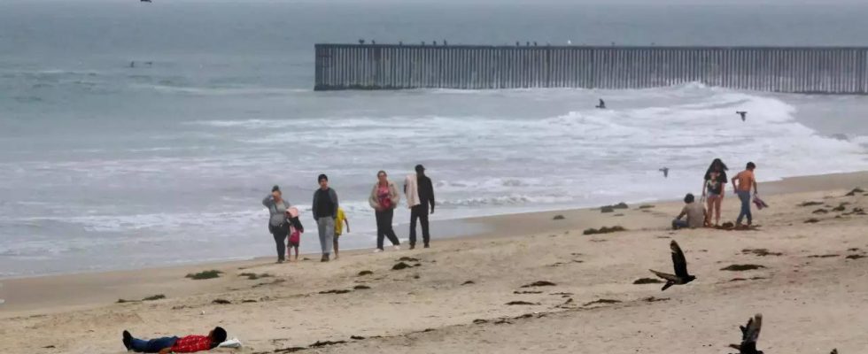 Hurrikan Hilary rast auf die Halbinsel Baja California im Suedwesten