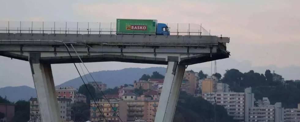 Italien begeht den 5 Jahrestag des Einsturzes der Morandi Bruecke und