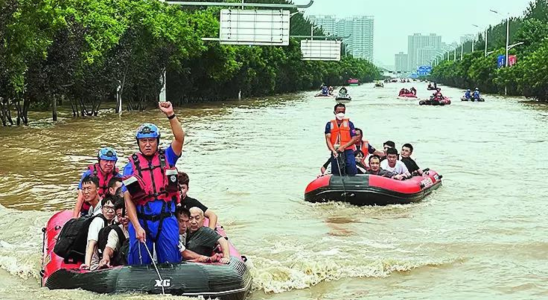 Peking In Peking gibt es die staerksten Regenfaelle seit 140