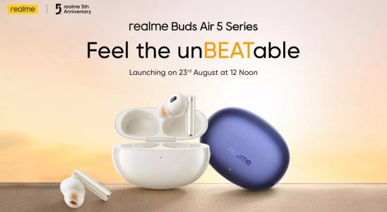 Realme Buds Air 5 True Wireless Ohrhoerer Serie wird am 23 August in