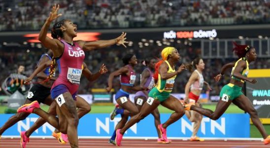 Richardson haelt Fraser Pryce vom sechsten Weltmeistertitel ueber 100 Meter ab