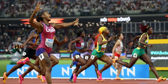 Richardson haelt Fraser Pryce vom sechsten Weltmeistertitel ueber 100 Meter ab