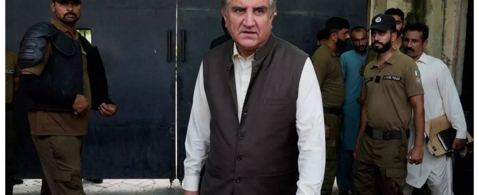 Shah Mahmood Qureshi Pakistan Sondergericht schickt Shah Mahmood Qureshi im