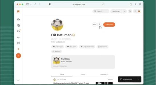 Substack expandiert weiter in soziale Netzwerke mit einem neuen „Folgen Button