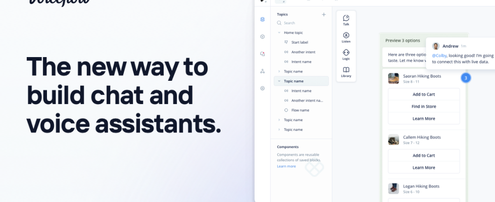 Voiceflow eine Plattform zum Aufbau konversationsbasierter KI Erlebnisse sammelt 15 Millionen