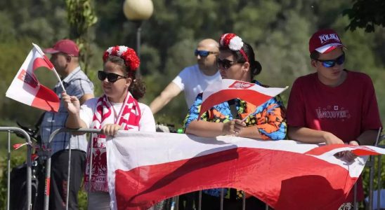 Waehrend im Nachbarland Ukraine der Krieg tobt demonstriert Polen in