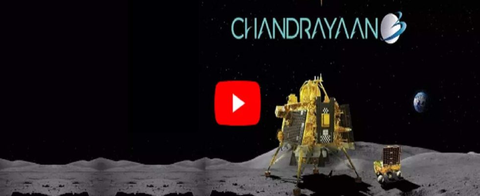 YouTube Rekord Chandrayaan 3 bricht YouTube Rekord