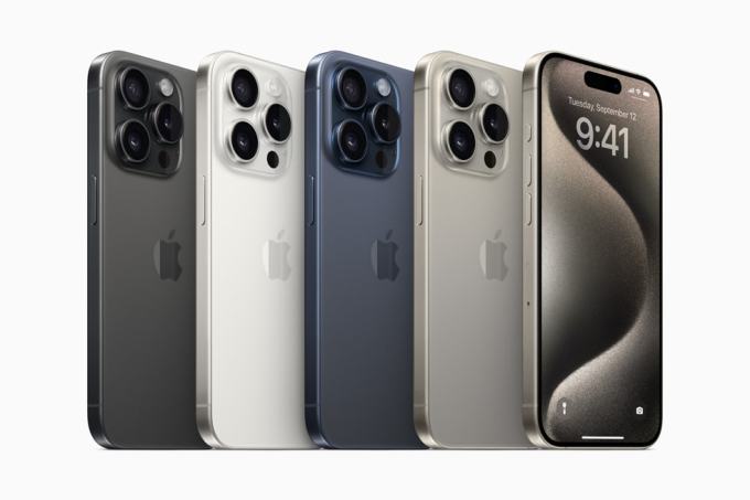 Farboptionen für das Apple iPhone 15 Pro