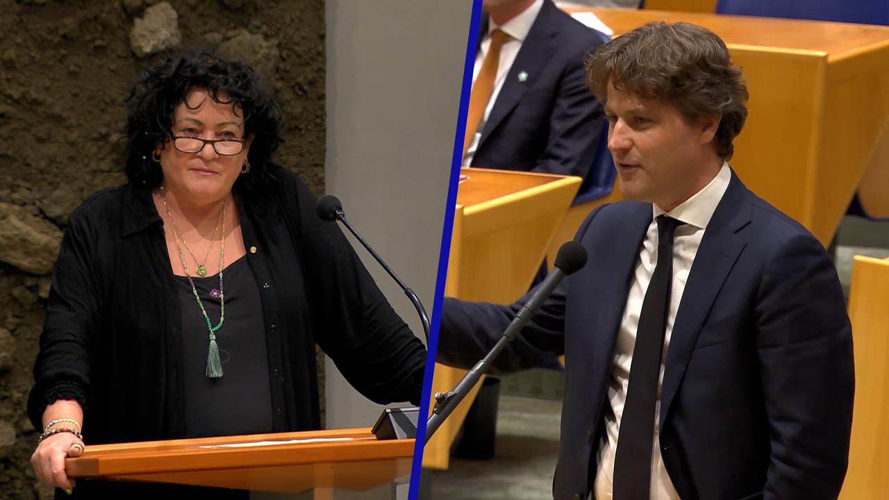 Beeld uit video: Van der Plas krijgt kritiek op slordige motie