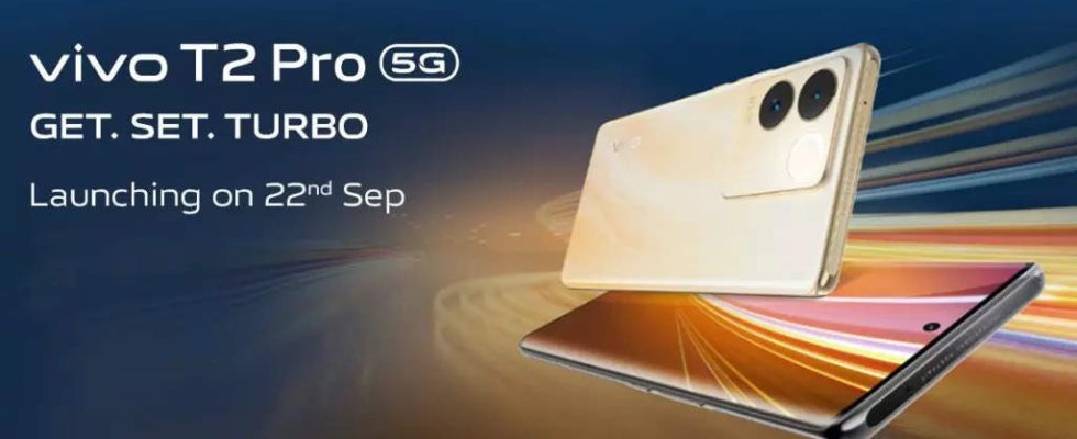 22 September Vivo T2 Pro 5G Smartphone kommt am 22 September