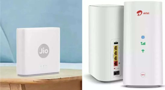 Airfiber Jio AirFiber vs Airtel Xstream AirFiber 5G WLAN Router Wie sich