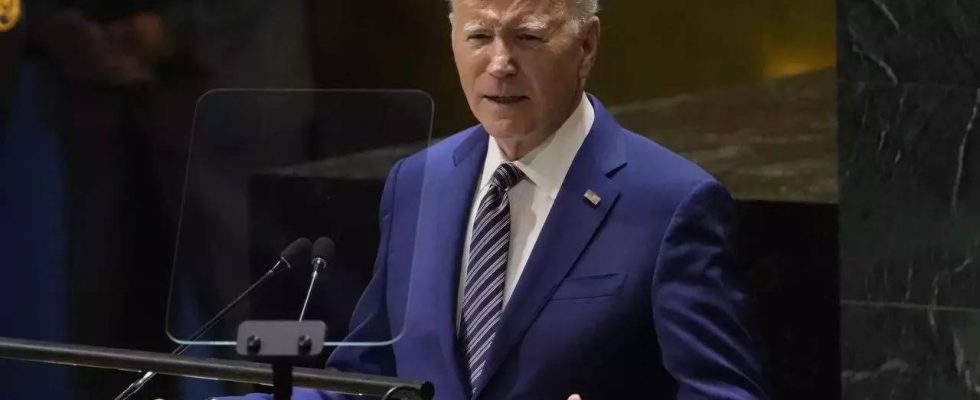 Biden Biden ermahnt die Staats und Regierungschefs der Welt bei