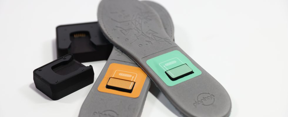 Der KI gestuetzte Schuhsensor Pod von Plantiga Technologies zielt darauf ab das