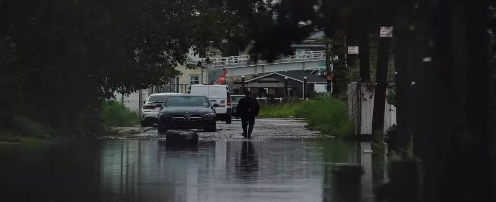 Der starke Regen in New York City sei aufgrund des