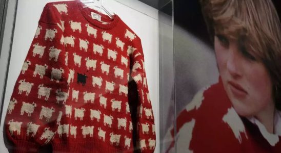 Der „Black Sheep Pullover von Prinzessin Diana wird fuer 11 Millionen