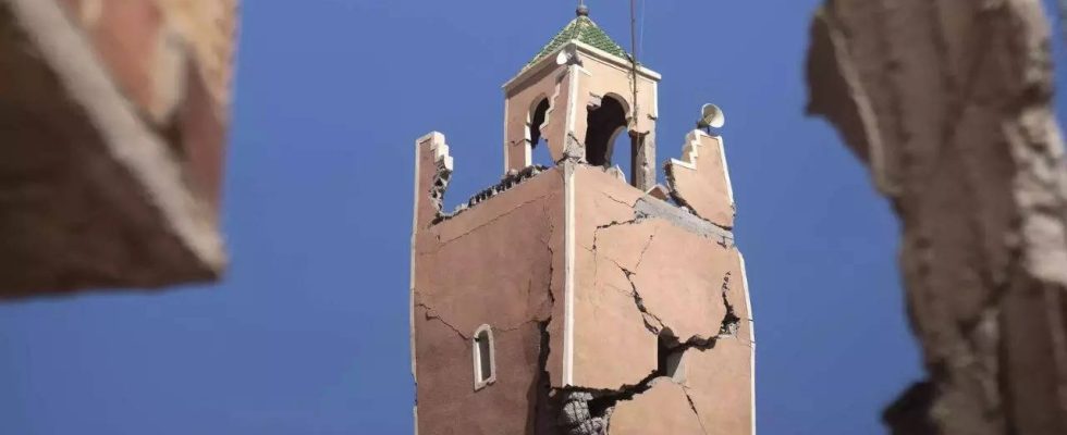 Erdbeben in Marokko Erdbeben in Marokko Historische Bergmoschee „stuerzt ein